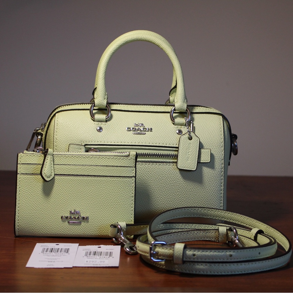 NWT Coach Mini Rowan Satchel with Zip ID Case